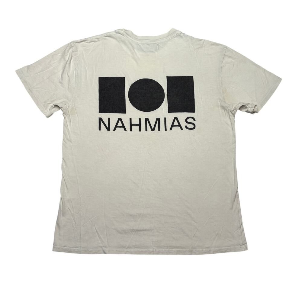 Nahmias Logo T Shirt Men's Medium Short Sleeve Distressed Grunge Streetwear